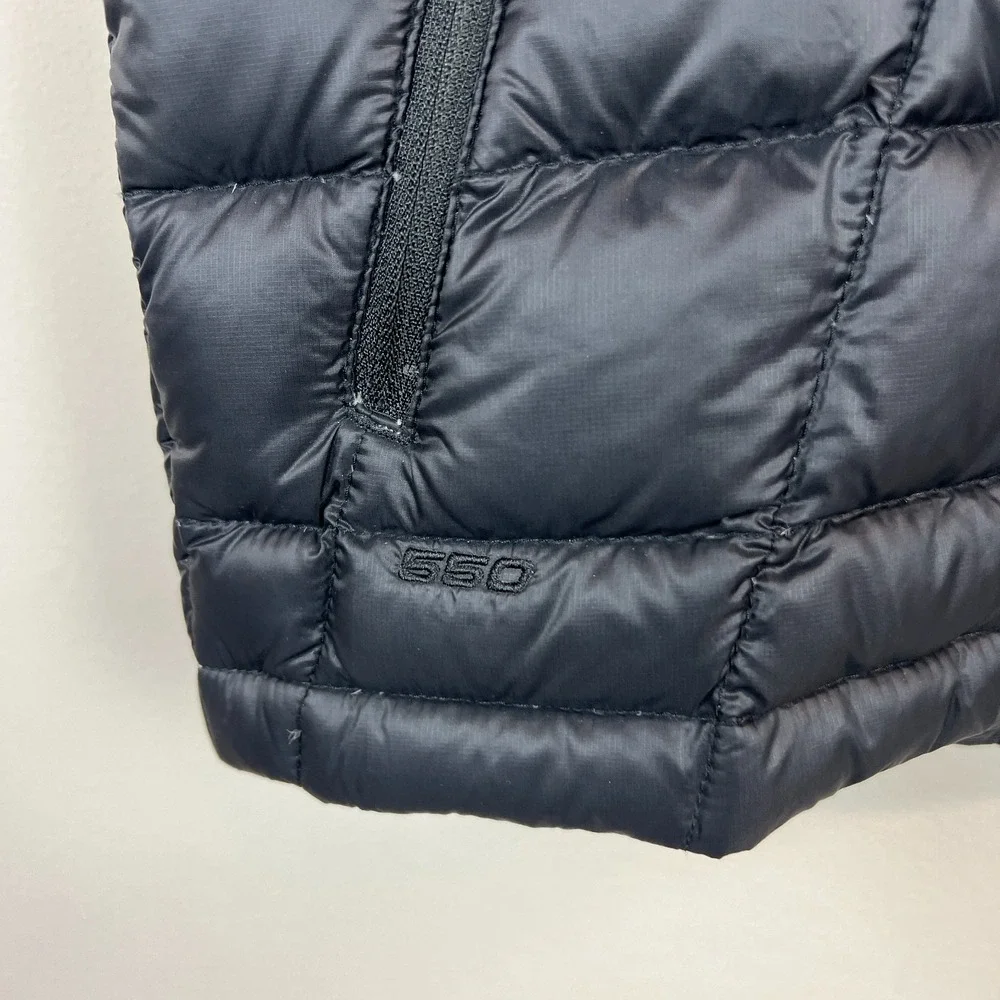 The North Face Mens Ravenswood 550 Down Puffer Vest Large Black Full Zip Classic